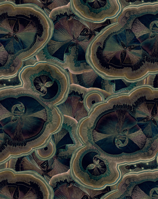 Macro-kristallen - dblauw